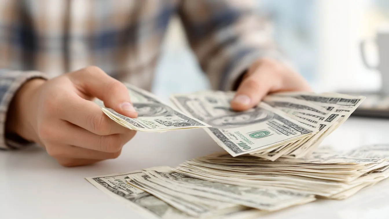Counting cash for emergency funds